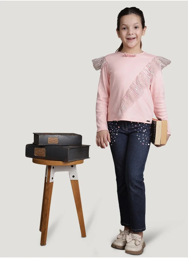 One Friday One Friday Kids Girls Blue Denim Jeans