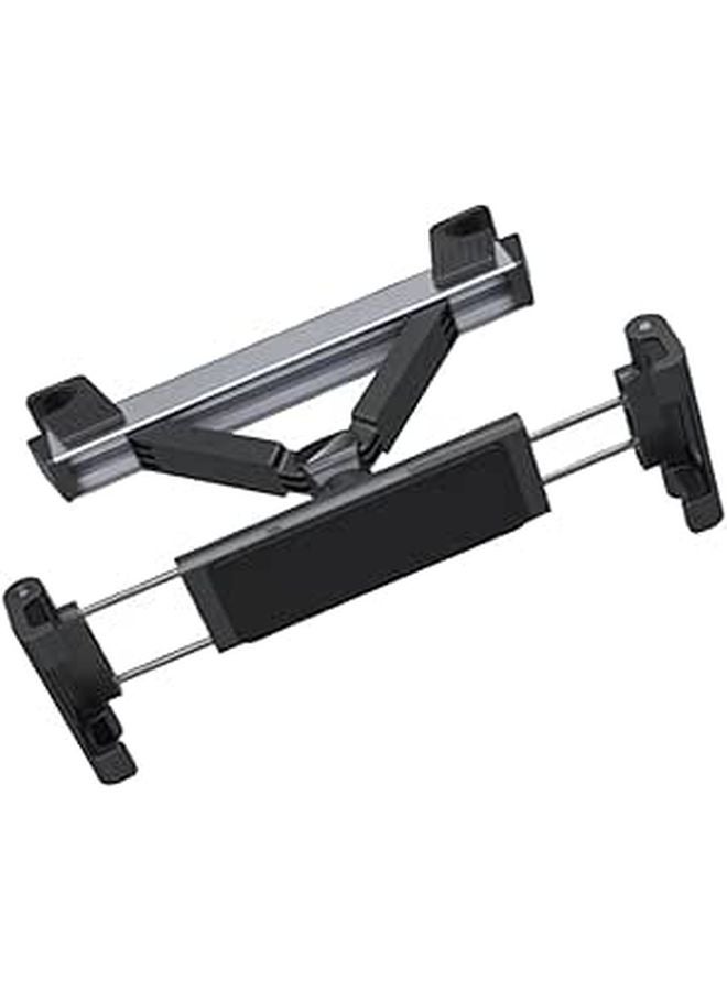 Adjustable Car Headrest Tablet Holder for Backseat Rotation Mount Compatible with Ipad Black - Image 1