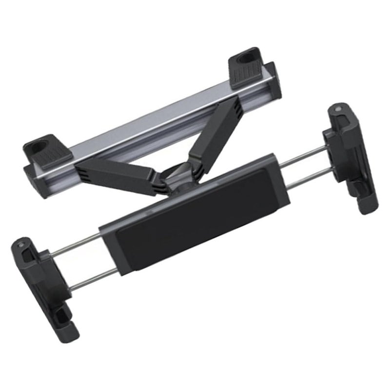 Adjustable Car Headrest Tablet Holder for Backseat Rotation Mount Compatible with Ipad Black - Image 2