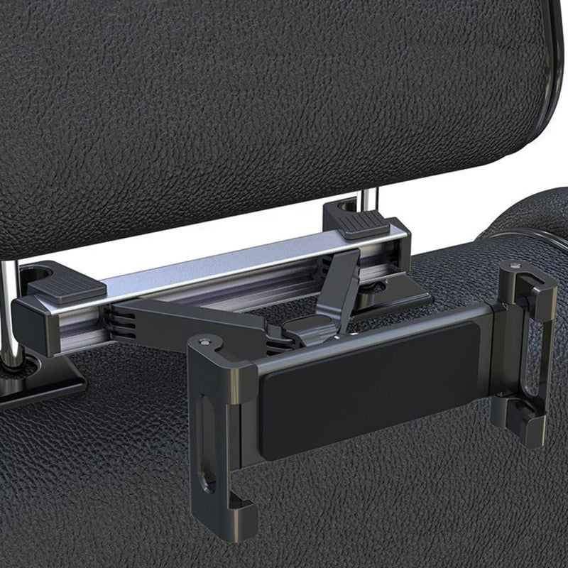 Adjustable Car Headrest Tablet Holder for Backseat Rotation Mount Compatible with Ipad Black - Image 5