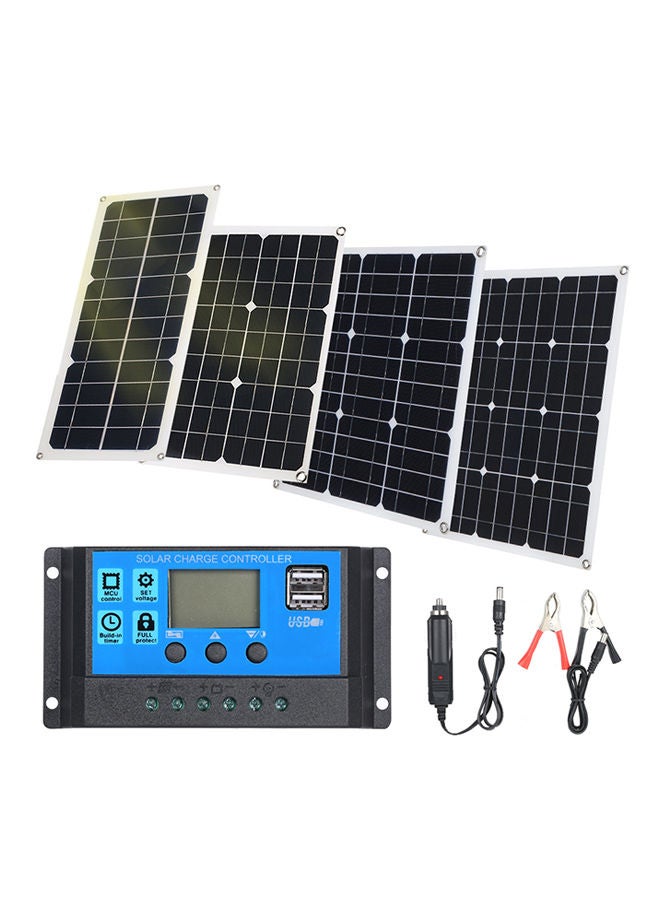 NIBEMINENT Solar Charge Controller With USB Blue/Black 13.50x4x8centimeter  - Image 1