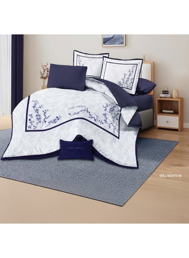 Still Night 8 - Piece King size Macro fiber Comforter