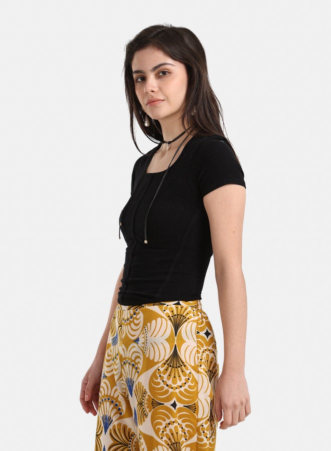 Carina Basic Ribbed Top - Image 2