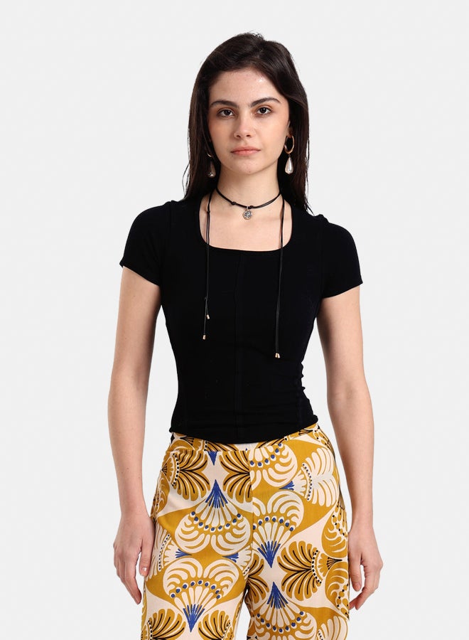 Carina Basic Ribbed Top - Image 1