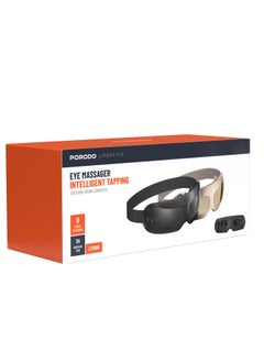 porodo Eye Massager with Intelligent Tapping and Soothing Warm-Compress / Music Playback / 3 Hours Working Time / Targeted Vibration Therapy / 5 Eye Therapy Modes / Mirror Electroplate / LFS105 - Black  - Image 4