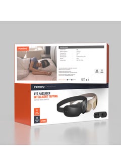 porodo Eye Massager with Intelligent Tapping and Soothing Warm-Compress / Music Playback / 3 Hours Working Time / Targeted Vibration Therapy / 5 Eye Therapy Modes / Mirror Electroplate / LFS105 - Black  - Image 5