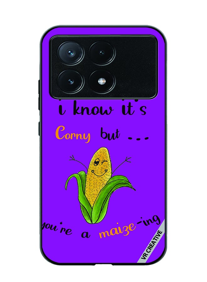 VR CREATIVE Protective Case Cover For Xiaomi Poco X6 Pro Corn Design Multicolour - Image 1