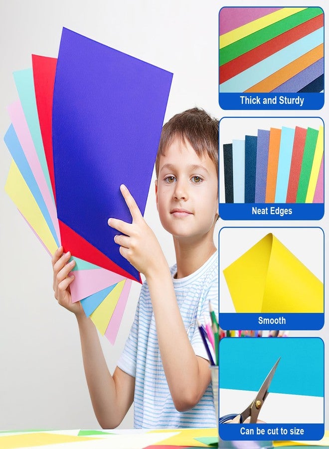 rookea 18 Pcs Colored Poster Board Paper 11x14, ROOKEA Vision Boards Bulk 230 GSM Thick Blank Smart Posterboard Card for School Arts Craft Classroom Projects Drawing Scrapbooking Graphic - Image 3