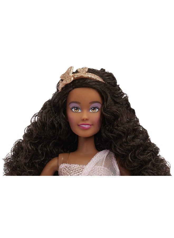 MGA Entertainment Dream Ella Let'S Celebrate Dollyasmin Pink & Gold Glitter Butterfly Confetti Unboxing 11.5 Black Hair Party Fashion Doll + 5 Accessories For Birthday Graduation Special Day  - Image 4