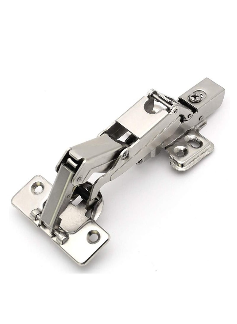 Y&D Cabinet Doors Hinges, 165 Degree Full Overlay Hinges Frameless Hydraulic Concealed Soft Closing for Corner Kitchen Folden Door (2 Pack)  - Image 1