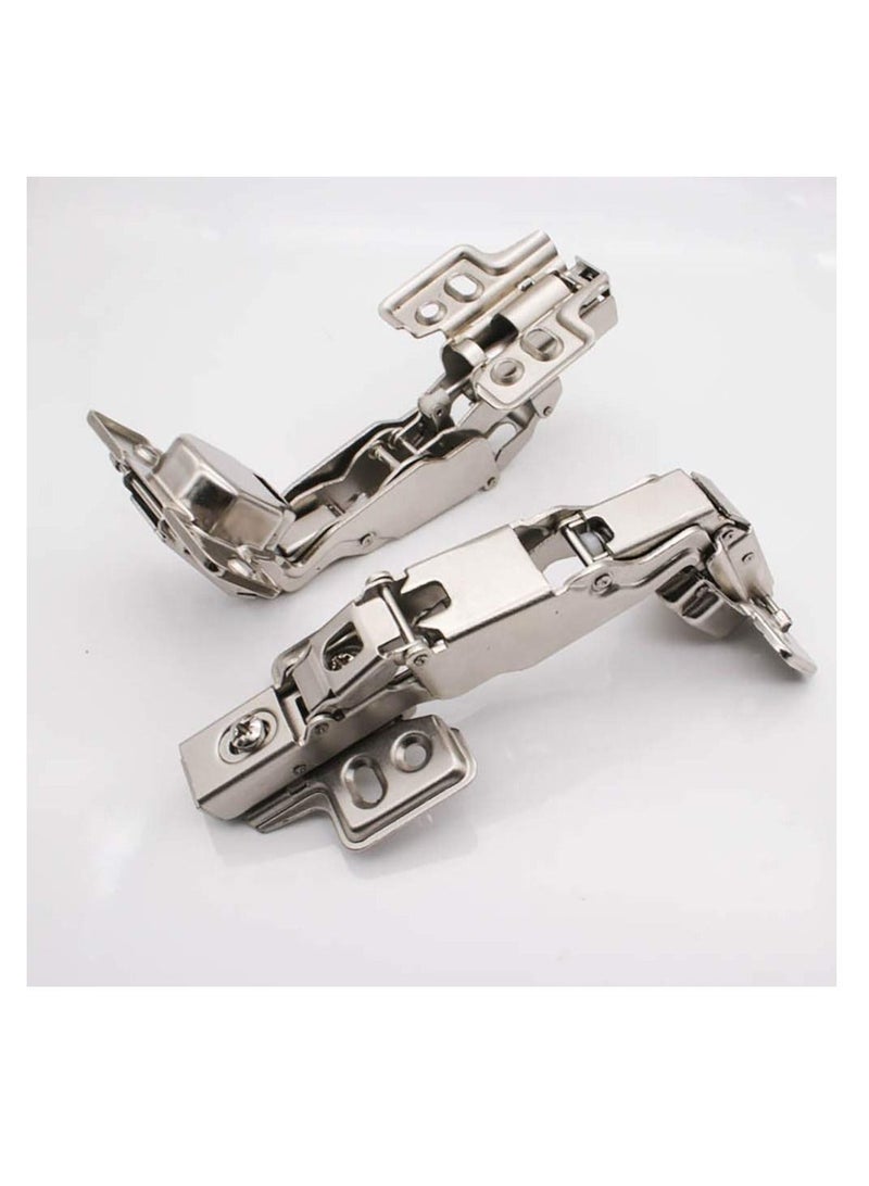 Y&D Cabinet Doors Hinges, 165 Degree Full Overlay Hinges Frameless Hydraulic Concealed Soft Closing for Corner Kitchen Folden Door (2 Pack)  - Image 5