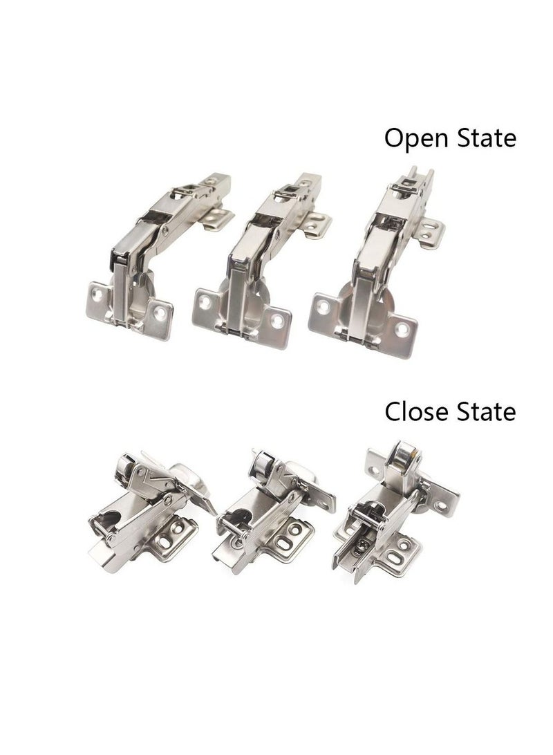 Y&D Cabinet Doors Hinges, 165 Degree Full Overlay Hinges Frameless Hydraulic Concealed Soft Closing for Corner Kitchen Folden Door (2 Pack)  - Image 3