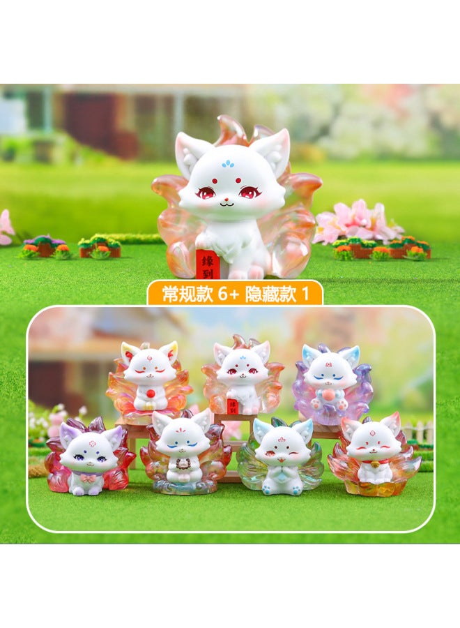 Creative Desktop Ornaments, Emotional Siamese Energy Crystals, Small Bean-shaped Blind Box Cartoon Decorations, Gift Manufacturers