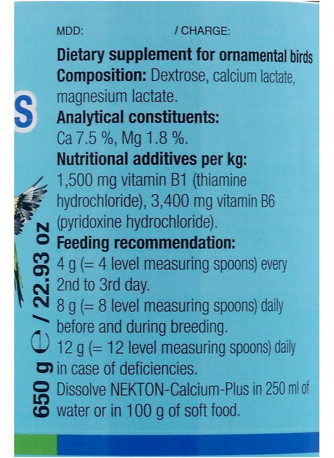 Nekton Calcium Plus - Calcium with Magnesium & Vitamins, White, 140g/5 oz - pzsku/Z5412CEB41E7CBB24BE9EZ/45/_/1739864078/0c6ae959-dc48-4b5a-b5e4-b09b509c23bd