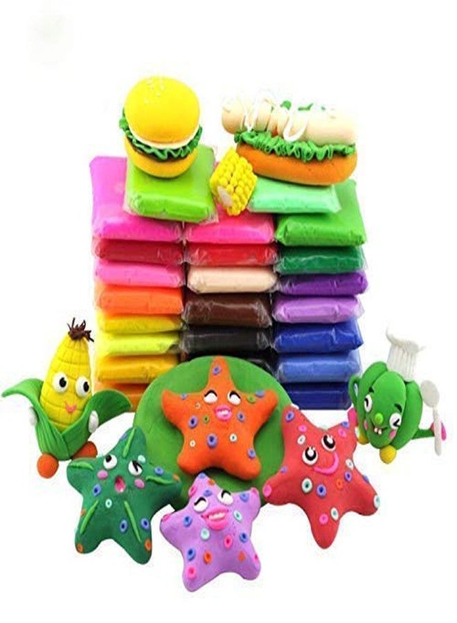 Promote T Ultimate Set of 12 Air Dry Soft Clay with 3 Tools - Super Soft, Stretchy & Non-Sticky Stress Relief Toys for Baby Children Boys & Girls - Image 4