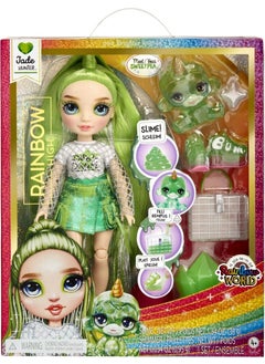 Toyfest Rainbow High Jade Glitter Slime and Pet Series Doll  - Image 2