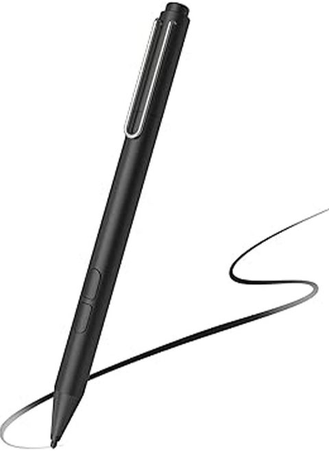 Pen for Microsoft Surface, Palm Rejection, 1024 Levels Pressure, Flex u0026 Soft HB Nib, Compatible with Surface Pro/Book/Laptop/Go, Including 2 Spare Nibs u0026 AAAA Battery