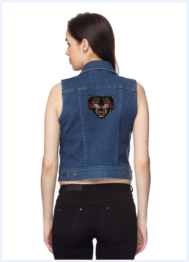 Generic Tiger Animal Applique Embroidered Sew-on Patch ; Size: 12.5cm x 12cm for Jackets, Bags, T-Shirts, Jeans, Pants, Outdoor Clothing ; Imported from Malaysia (1 Piece). (Code: M-41)  - Image 3
