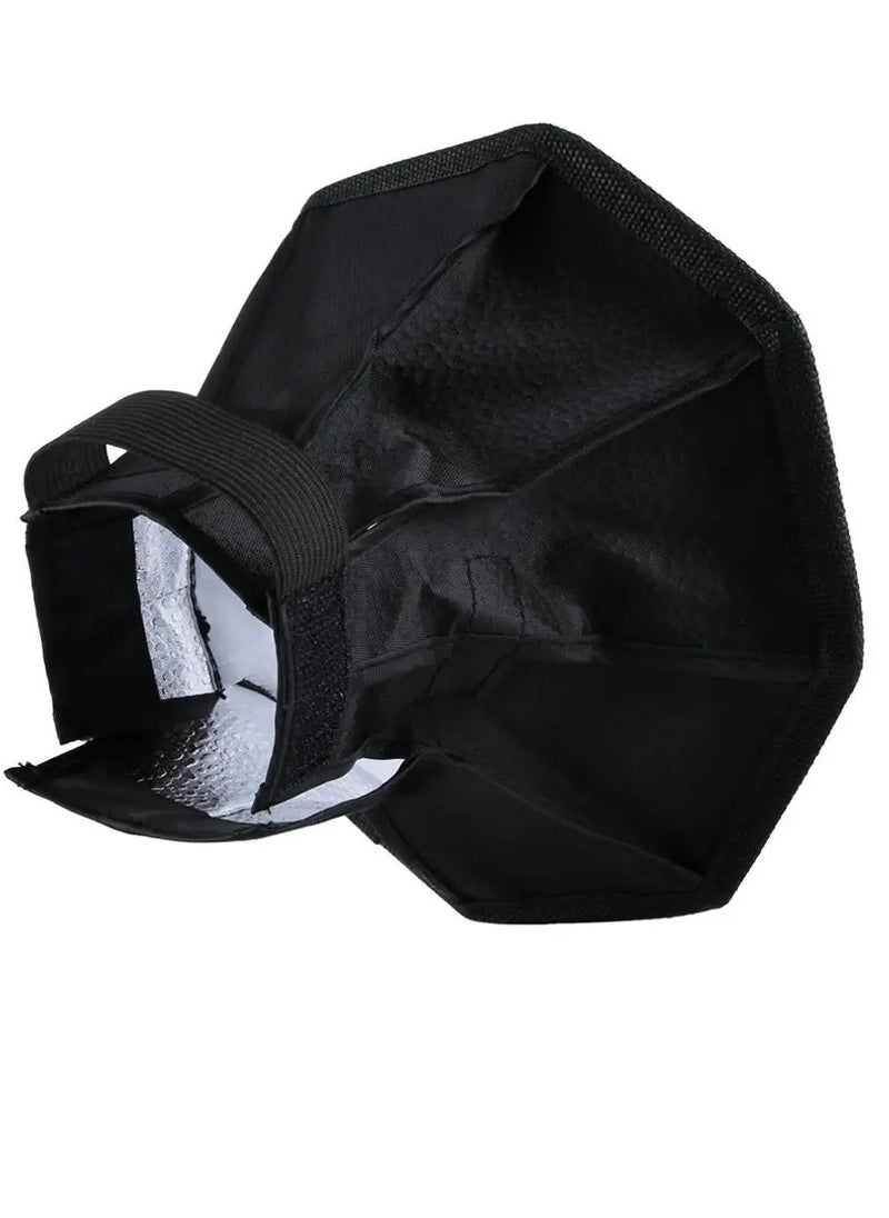 PULUZ PULUZ 20cm Universal Octangle Style Foldable Flash Light Diffuser Octagon Speedlight Diffuser Softbox Soft Box For Flash Speedlights  - Image 3