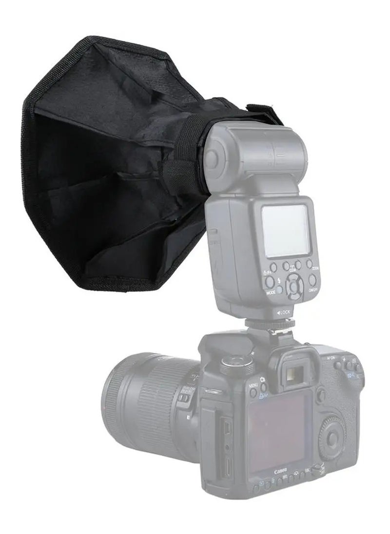 PULUZ PULUZ 20cm Universal Octangle Style Foldable Flash Light Diffuser Octagon Speedlight Diffuser Softbox Soft Box For Flash Speedlights  - Image 4