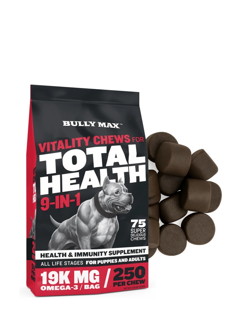 BullyMax Total Health 9 in1 - Vitality Chews - 300g