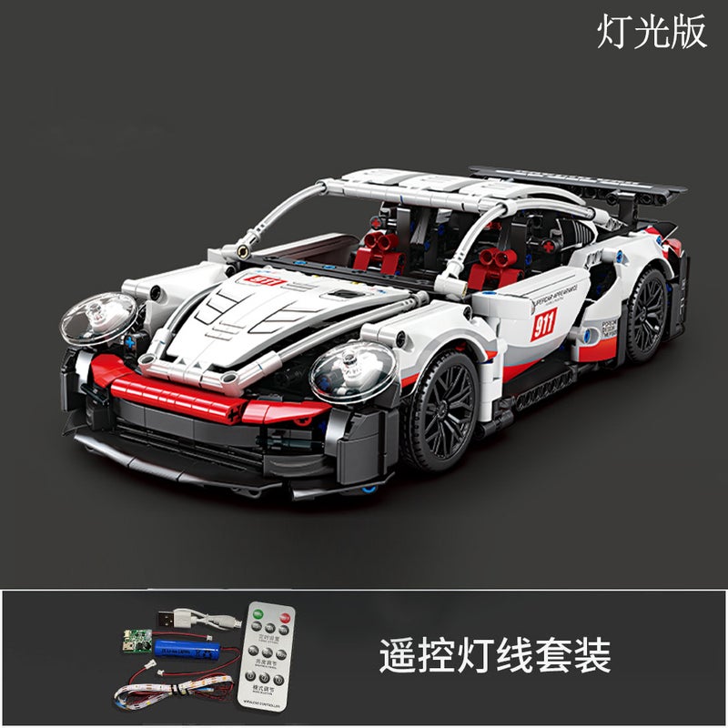 LEGO Compatible Cyberpunk 911 Lamborghini Starry Ginny Sports Car Remote Control Toy for Kids - Image 1