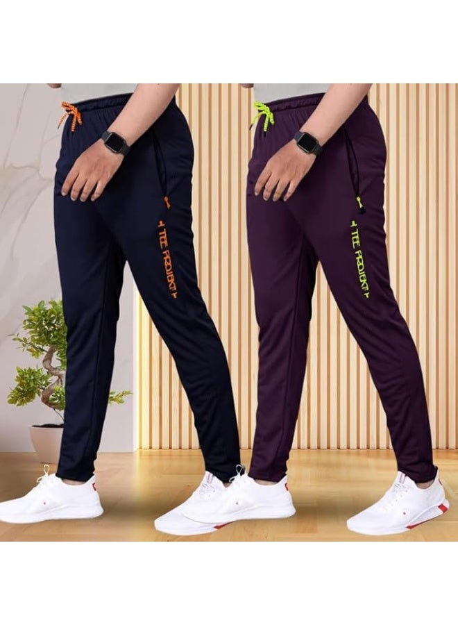 بنطال رياضي للرجال من TEE PROJEKT - تصميم عصري بلون موحد مع جيب، مناسب للأنشطة الرياضية واليوغا (عبوة من قطعتين) - مقاس 2XL - Image 4