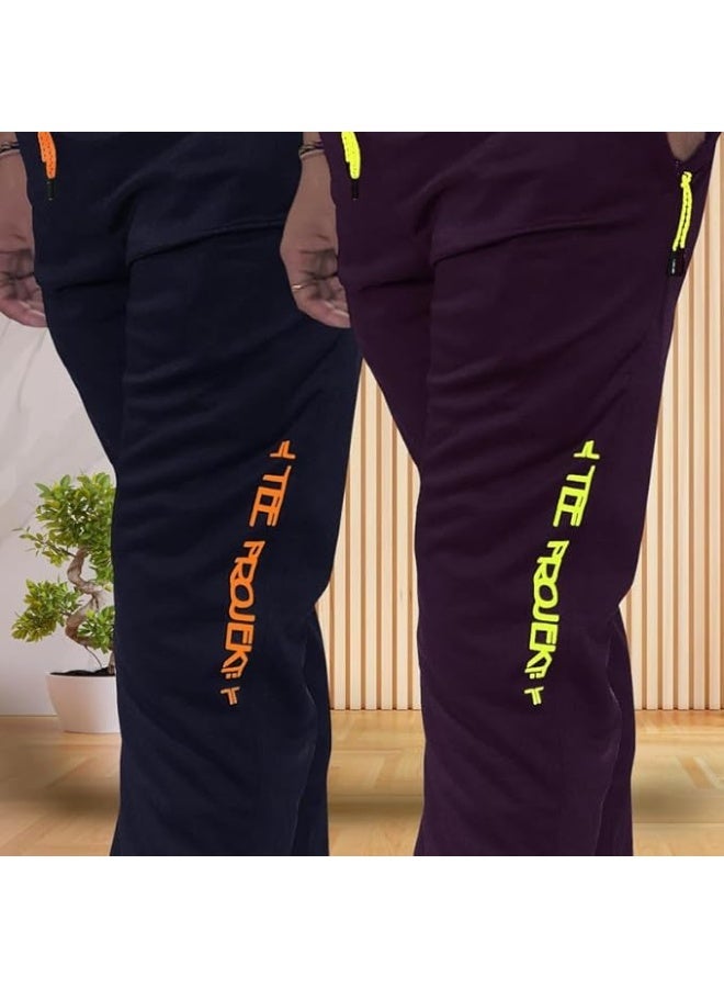 بنطال رياضي للرجال من TEE PROJEKT - تصميم عصري بلون موحد مع جيب، مناسب للأنشطة الرياضية واليوغا (عبوة من قطعتين) - مقاس 2XL - Image 2