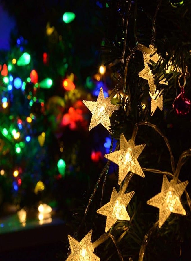 ZCM-HAPPY Decorative LED Low Voltage Star Light String Colorful for Indoor and Outdoor 20 Meters 200 Lights Plug-In Type  - Image 4
