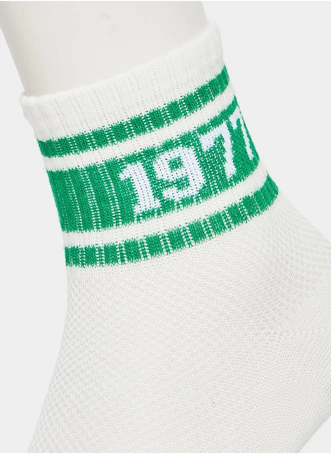 Styli Pack of 4 - Striped Detail Socks