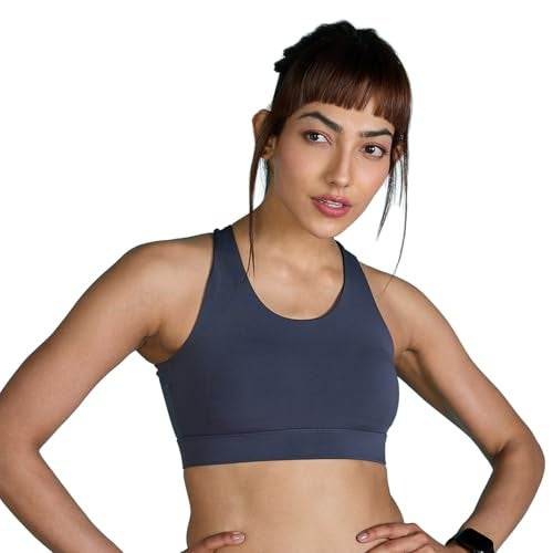 KICA High Impact and Full Coverage Crostini Sports Bra Grey (3XL) - Image 1