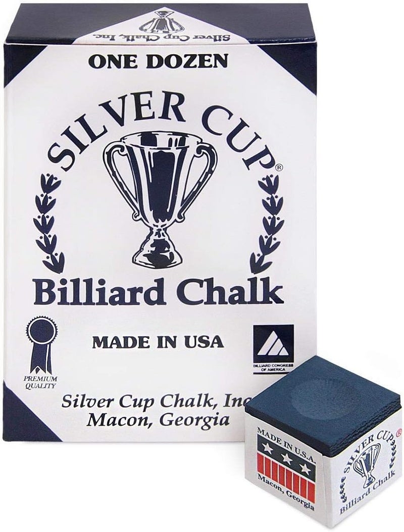 Silver Cup Billiard CHALK - ONE DOZEN - Image 2