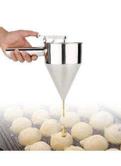 vsell24 Stainless Steel Piston Funnel with Stand – Precision Sauce, Cream & Chocolate Dispenser for Pastry, Baking & Waffle Making  - Image 2