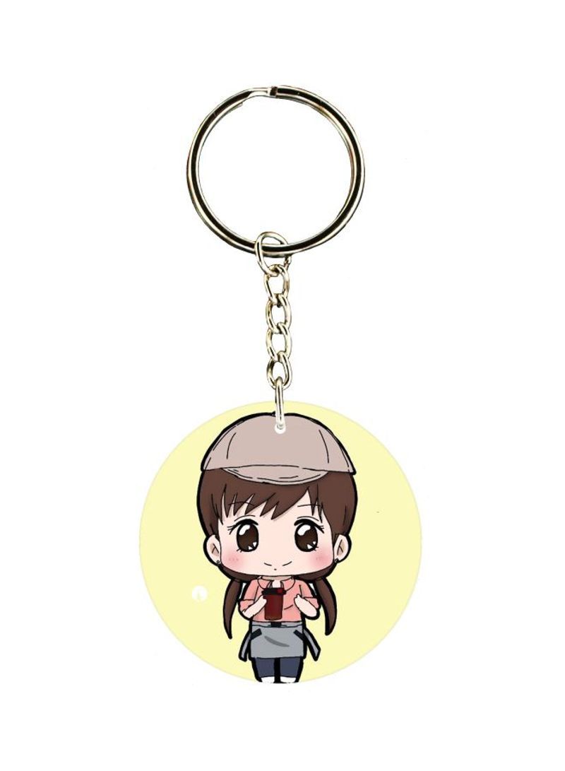 Cartoon Character Printed Keychain