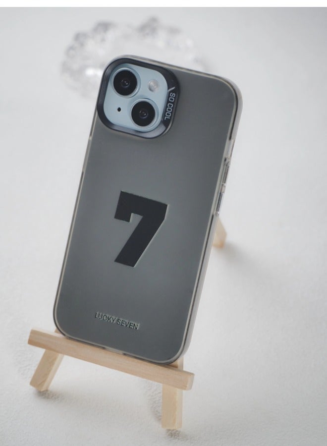 ShebSheb Lucky 7 Phone Case for iPhone 14,Matte Luxury Shockproof Slim Thin Phone Cover - Image 4