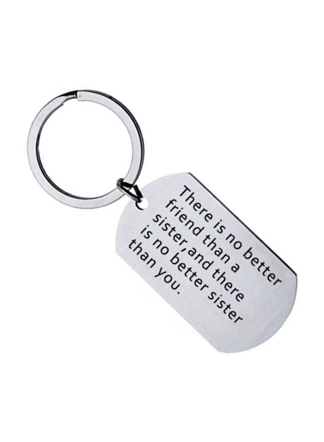 NIBEMINENT There Is No Better Friend Than A Sister Stainless Steel Key Chain - Image 1