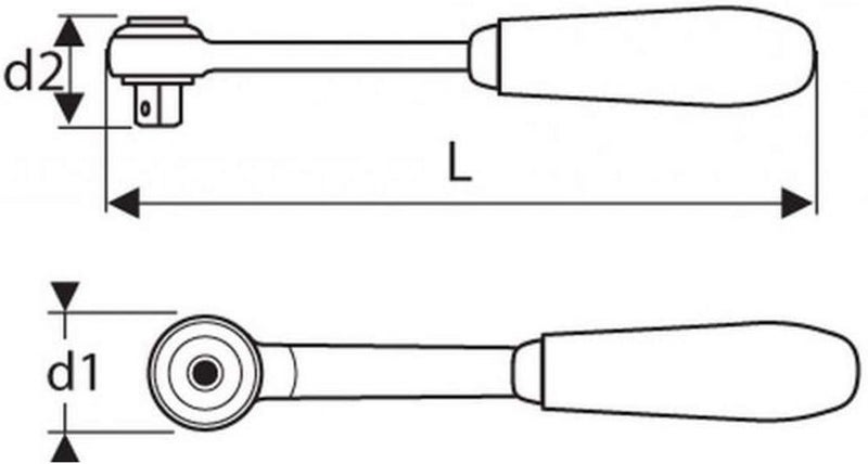 Britool E034601B Drive Reversible Ratchet - Image 2
