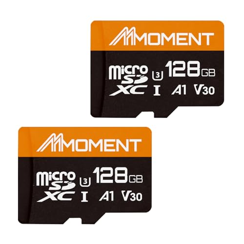 MMOMENT 128GB (2 Pack) Micro SDXC Card, A1, UHS-I, U3, V30, Class10 Compatible, Read Speed Up to 95 MB/s,Write Speed Up to 60 MB/s, SD Adapter Included - Image 1