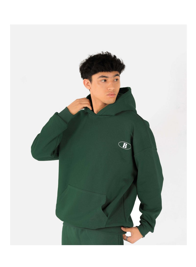 BURGUNDY Mintgreen Oversized Limited Edition Hoodie - Image 2