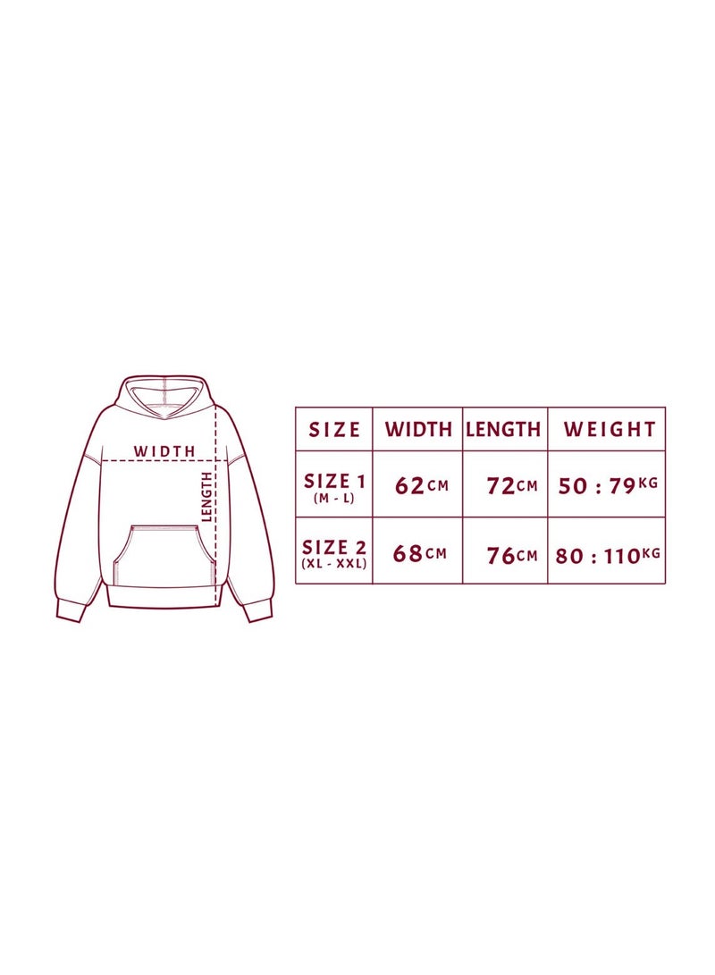 BURGUNDY Mintgreen Oversized Limited Edition Hoodie - Image 3