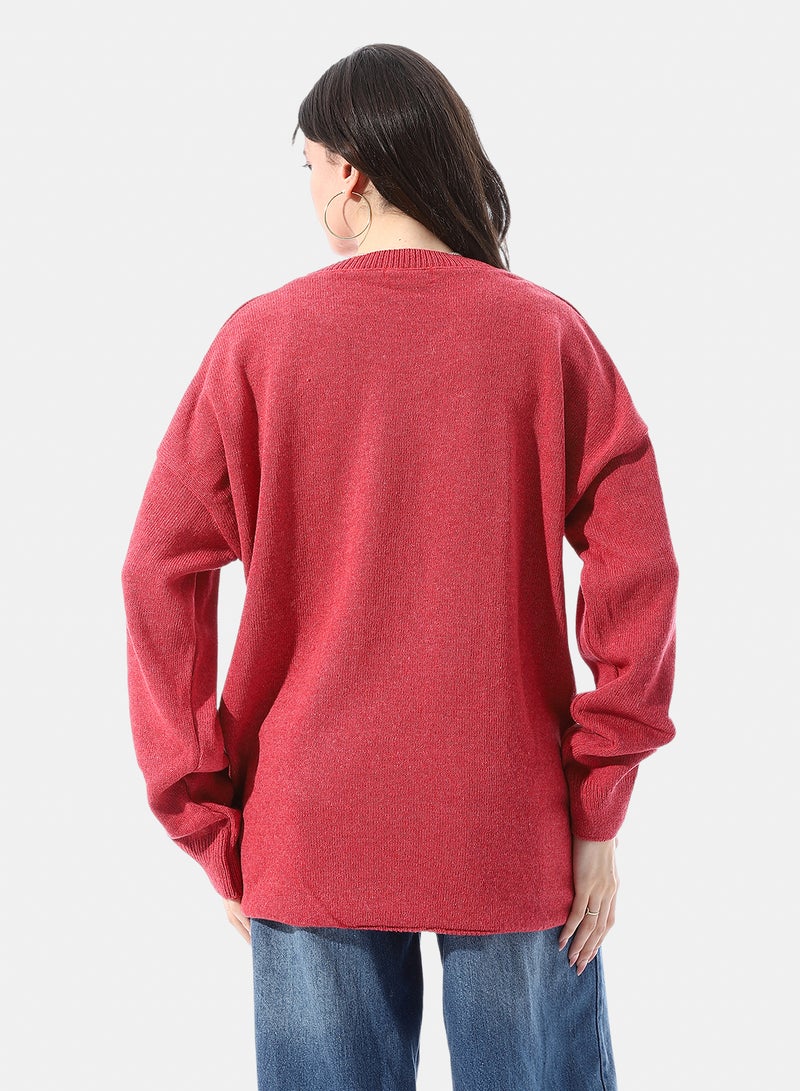 Andora Have A Good Day Patterned Long Sleeves Pullover - Image 3