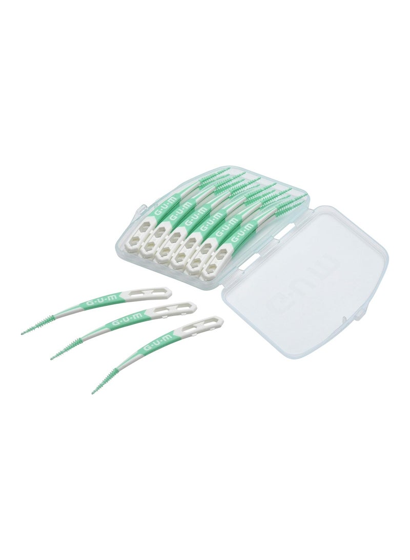 جم Gum Soft Picks Advanced - Flexible And Rubber Bristles- Travel Case 30Pcs  - Image 3