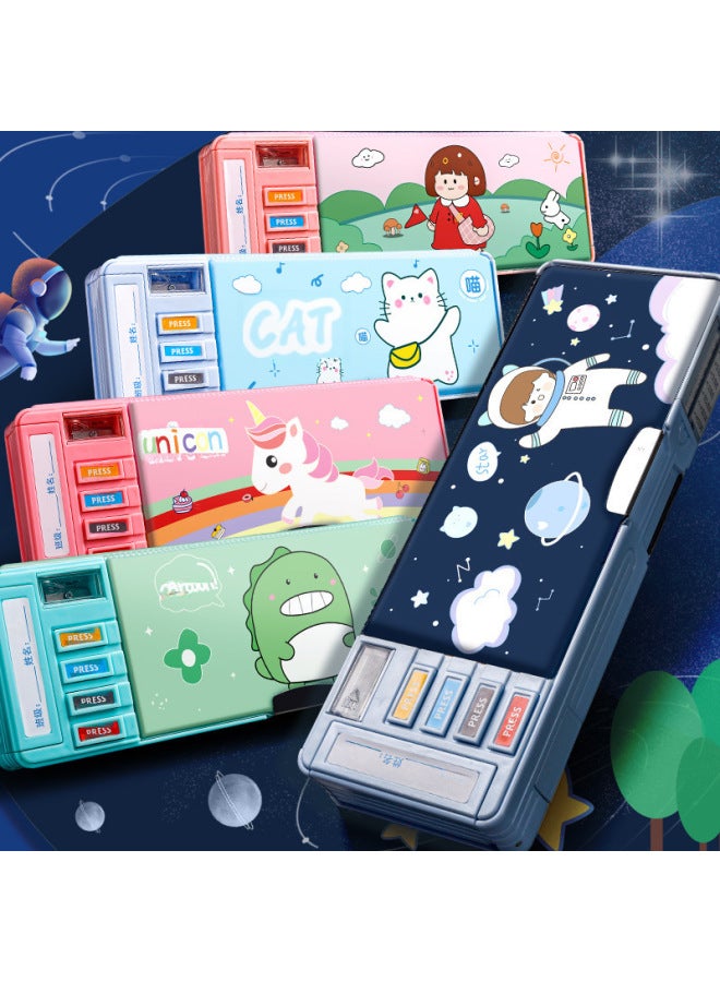 Large Capacity Simple Pencil Case For Boys Fashionable Personalized Primary School Students Multifunctional Stationery Case Children's Kindergarten Pencil Case - Image 3
