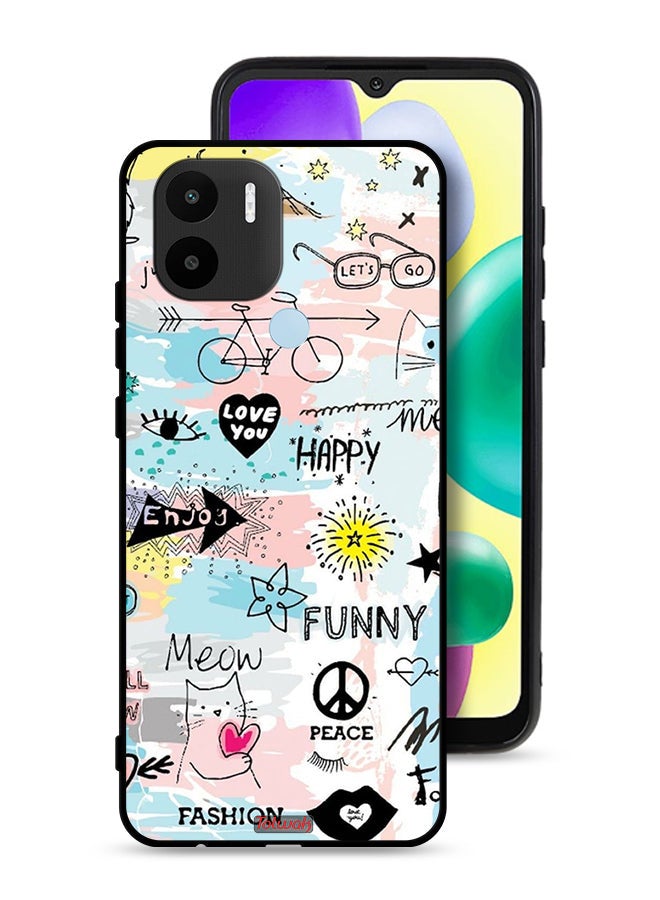 Tolwak Xiaomi Redmi A1 Plus Protective Case Cover Love You Tags - Image 1