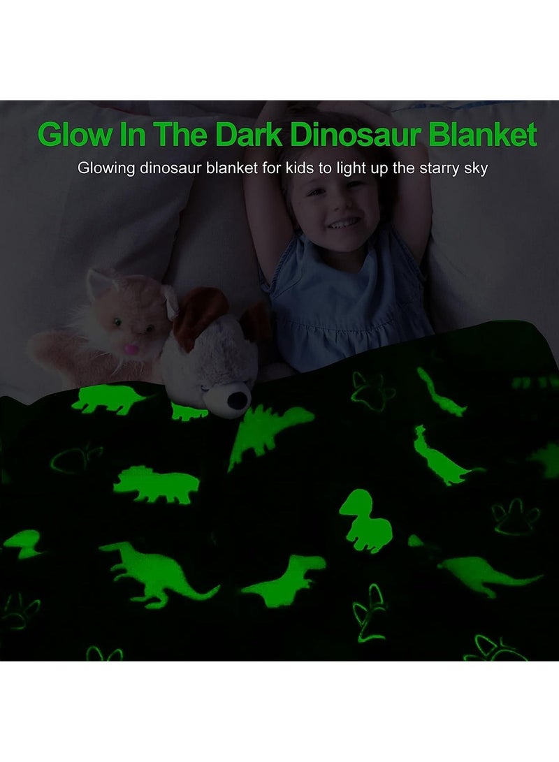 FASHION HOME Kids Glow in The Dark Blanket Soft Throw All Seasons for Couch Sofa Bed 150 x 120cm - Image 2