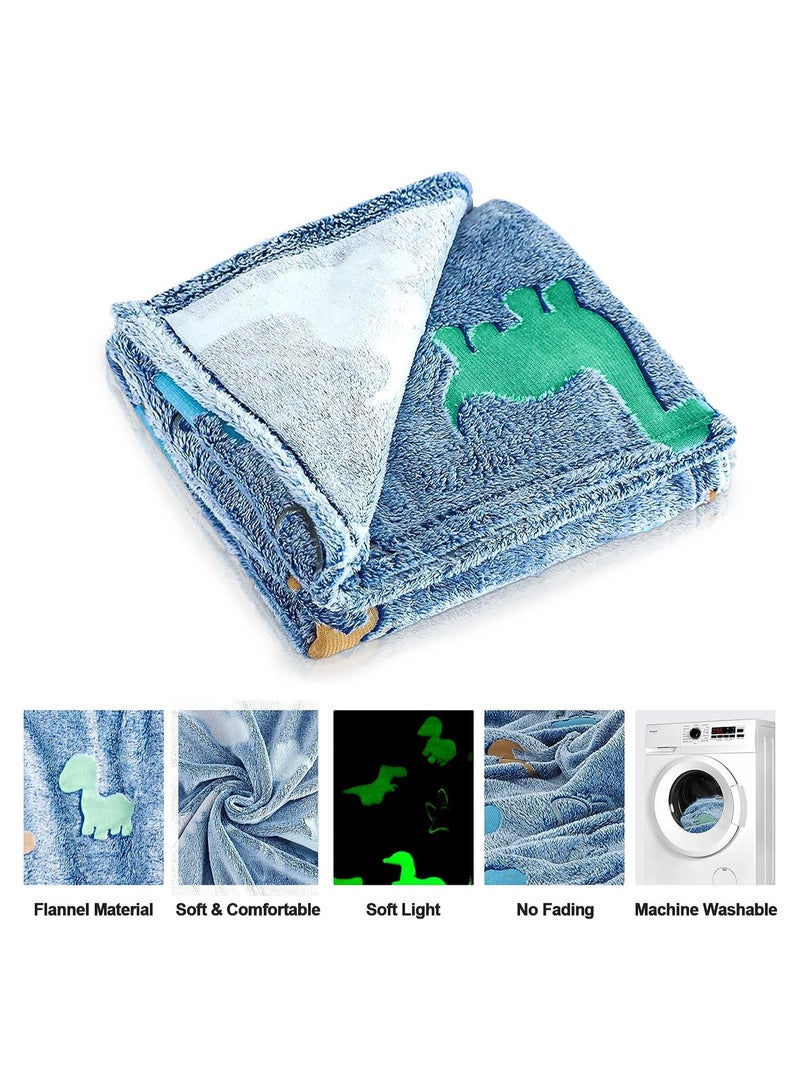 FASHION HOME Kids Glow in The Dark Blanket Soft Throw All Seasons for Couch Sofa Bed 150 x 120cm - Image 4