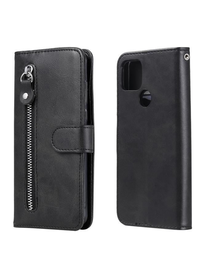 S-TOP Case For Google Pixel 5 XL / Pixel 4a 5G Fashion Calf Texture Zipper Horizontal Flip Leather Case with Holder & Card Slots & Wallet - Image 1