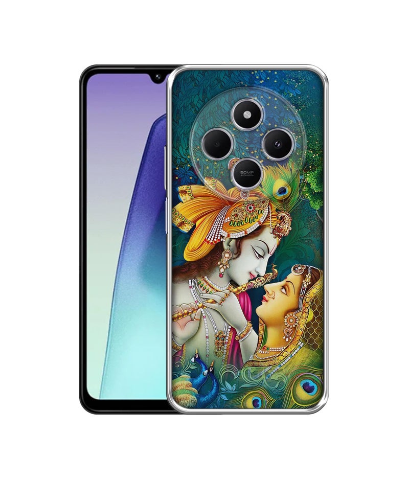Casotec Radha Kishan Love Design Printed Silicon Soft TPU Back Case Cover for Mi Redmi A4 5G / 14C 5G / 14R 5G / Poco C75 5G - Image 1