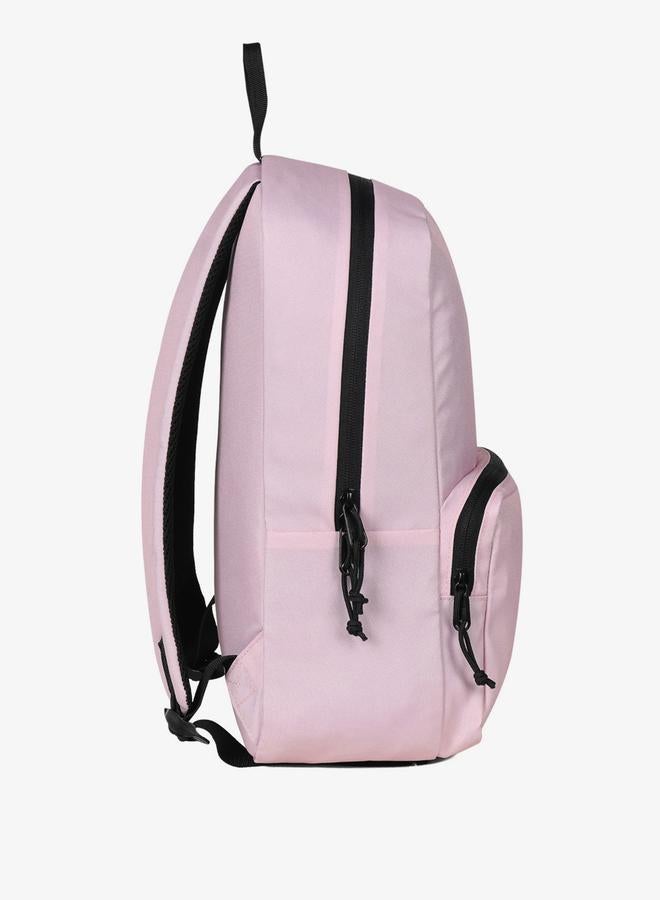 New Balance Pink Logo Backpack with Zip Closure - Image 3