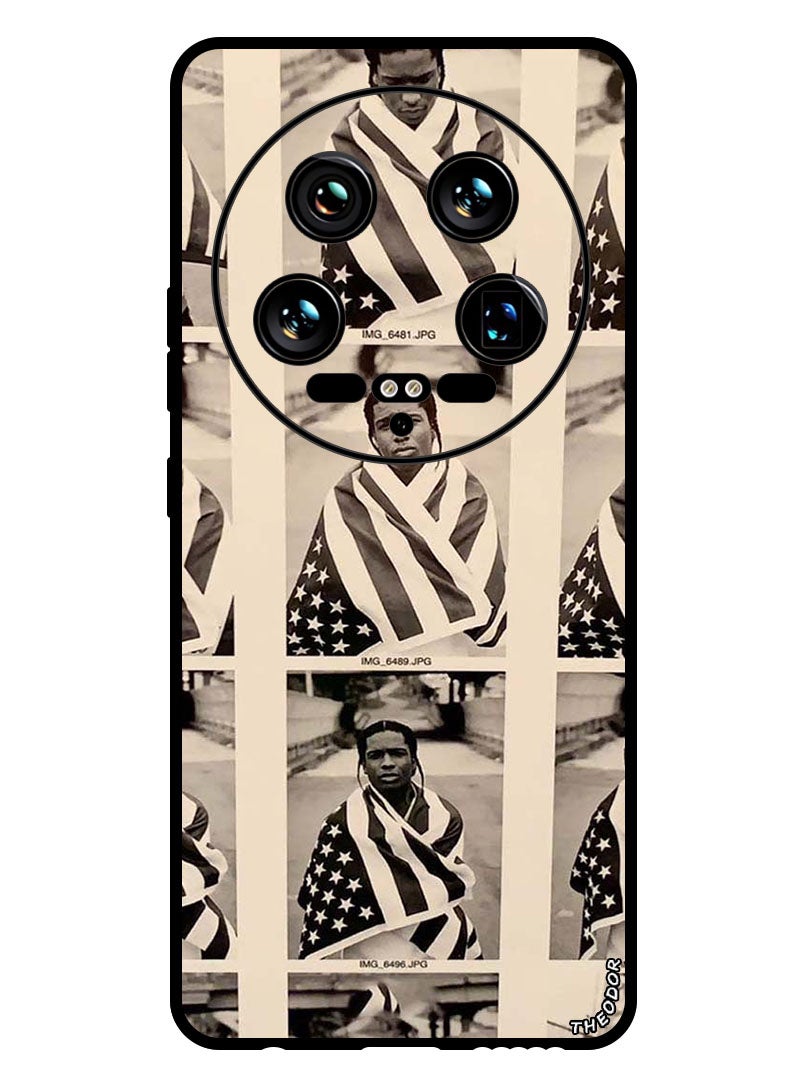 Theodor Protective Case Anti Scratch Shock Proof Bumper Cover For Xiaomi 14 Ultra Travis n Flag - Image 1